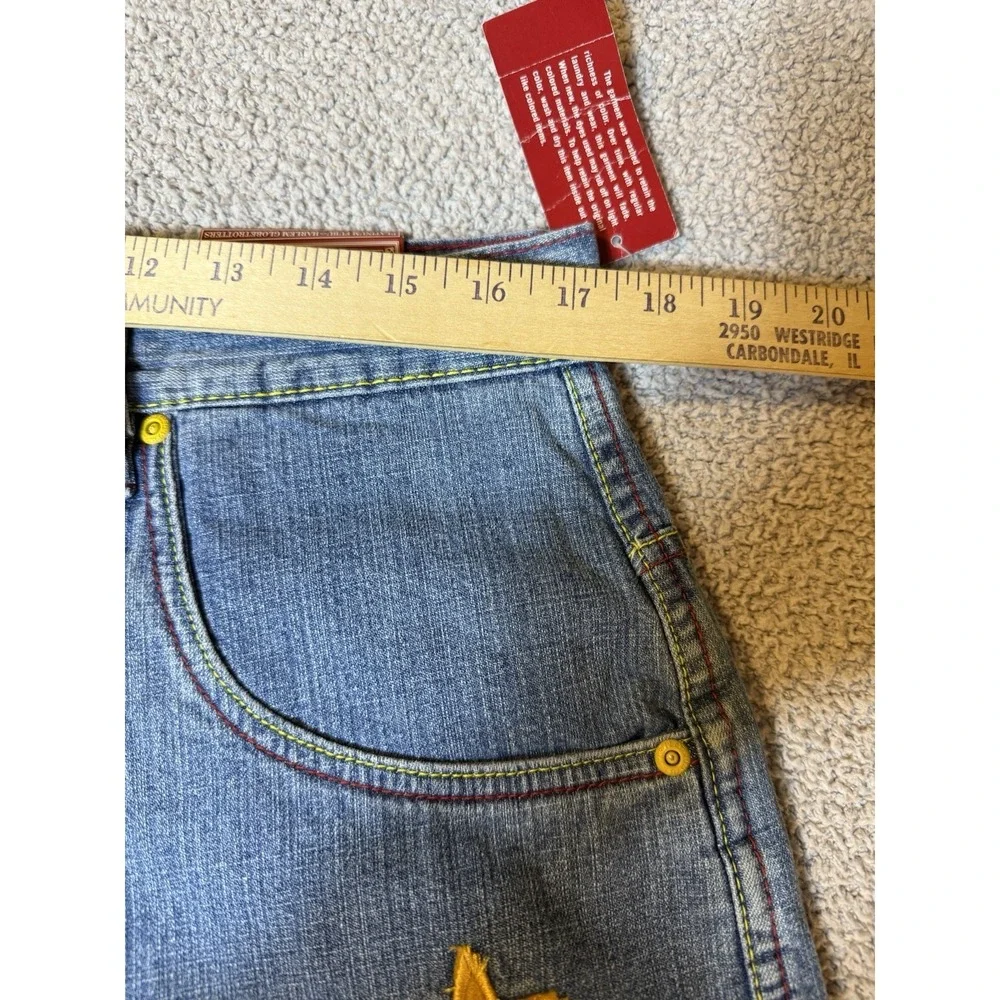 Vintage FUBU Platinum Classic Harlem Globetrotters Jeans Men 36 NWT Y2K Patches